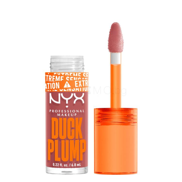 NYX Professional Makeup Duck Plump Блясък за устни за жени 6,8 ml Нюанс 03 Nude Swings