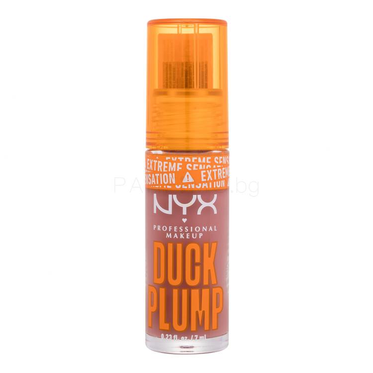 NYX Professional Makeup Duck Plump Блясък за устни за жени 7 ml Нюанс 03 Nude Swings