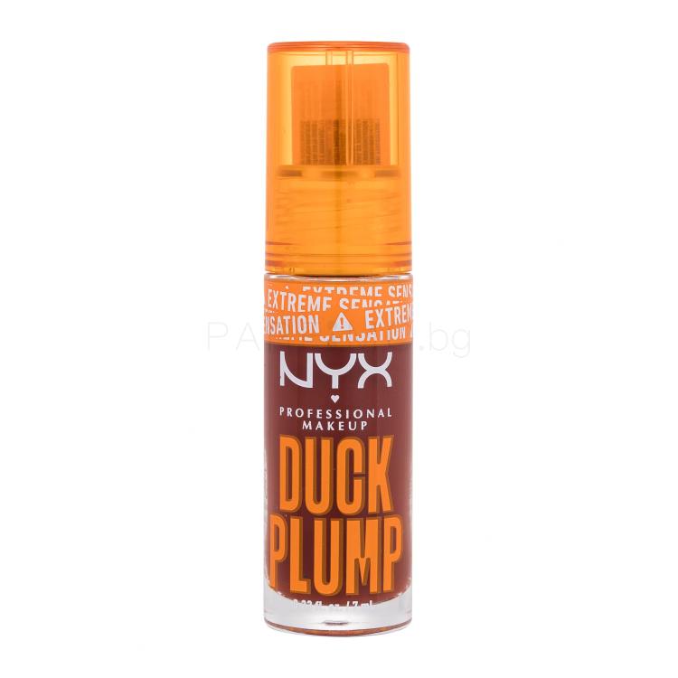 NYX Professional Makeup Duck Plump Блясък за устни за жени 6,8 ml Нюанс 16 Wine Not