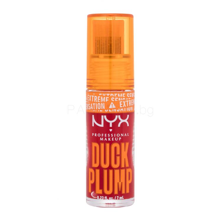 NYX Professional Makeup Duck Plump Блясък за устни за жени 7 ml Нюанс 19 Cherry Spice