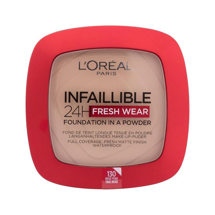L'Oréal Paris Infaillible 24H Fresh Wear Foundation In A Powder Фон дьо тен за жени 9 g Нюанс 130 True Beige