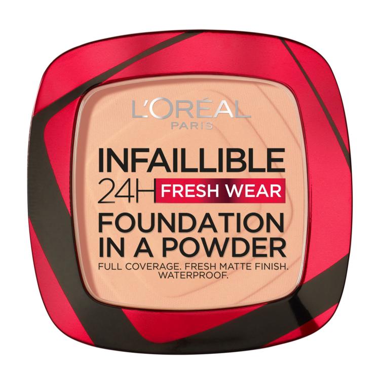 L&#039;Oréal Paris Infaillible 24H Fresh Wear Foundation In A Powder Фон дьо тен за жени 9 гр Нюанс 200 Golden Sand