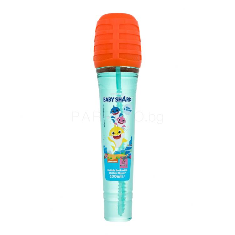 Pinkfong Baby Shark Bubble Bath with Bubble Blower Пяна за вана за деца 100 ml