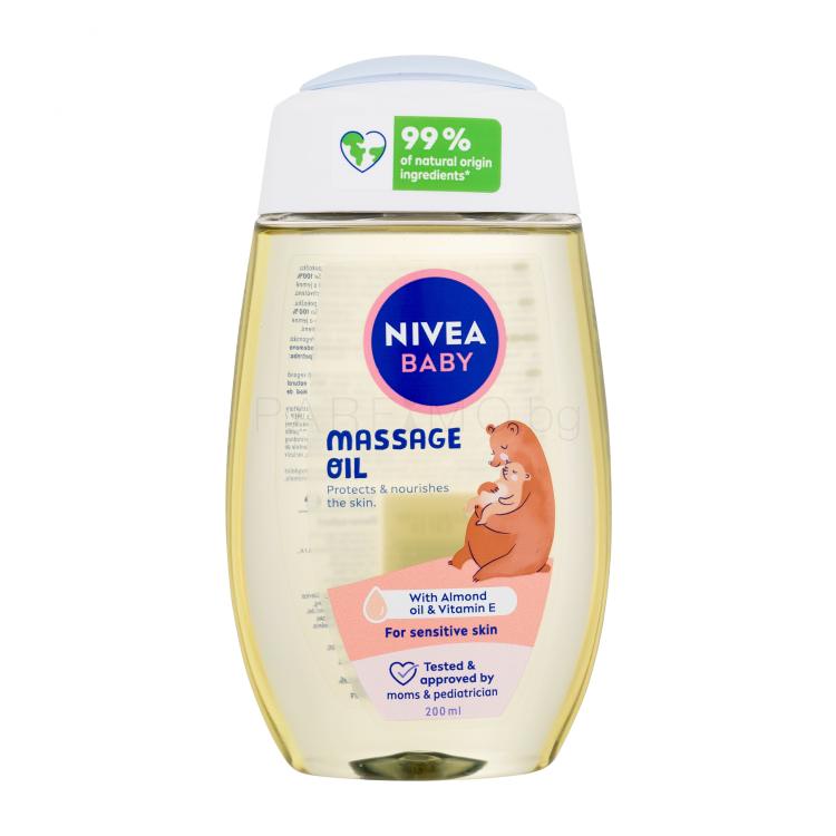 Nivea Baby Massage Oil Масло за тяло за деца 200 ml