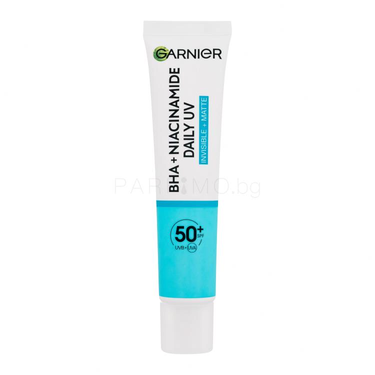 Garnier Pure Active BHA + Niacinamide Daily UV Anti-Imperfection Fluid SPF50+ Дневен крем за лице 40 ml