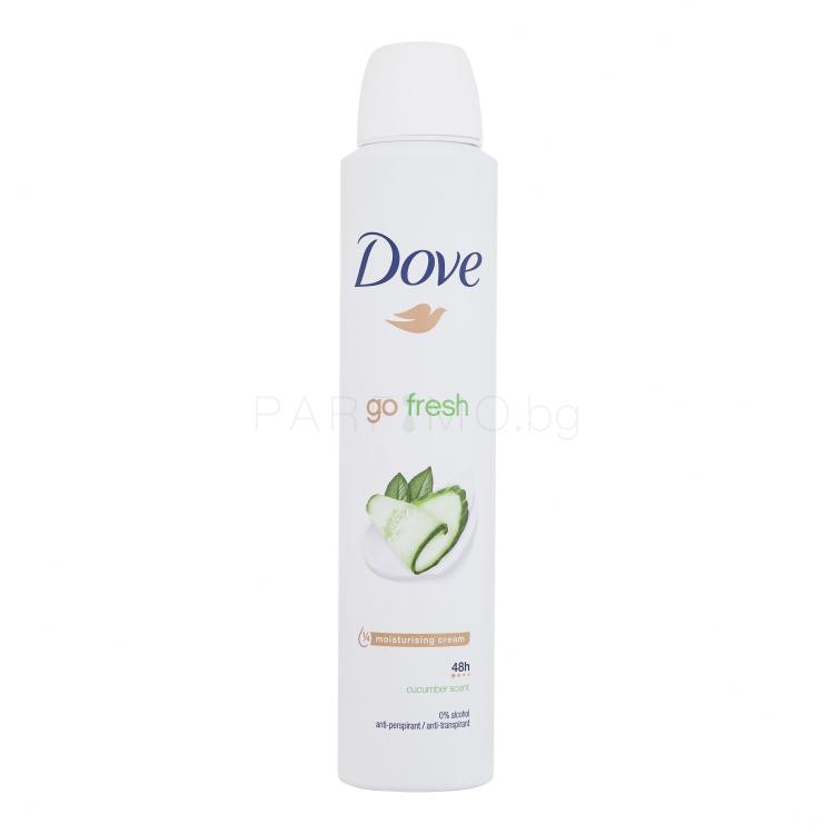Dove Go Fresh Cucumber &amp; Green Tea 48h Антиперспирант за жени 200 ml