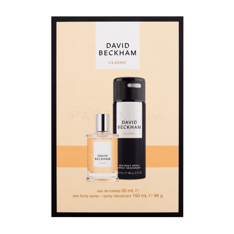 David Beckham Classic Подаръчен комплект EDT 50 ml + дезодорант 150 ml увредена кутия