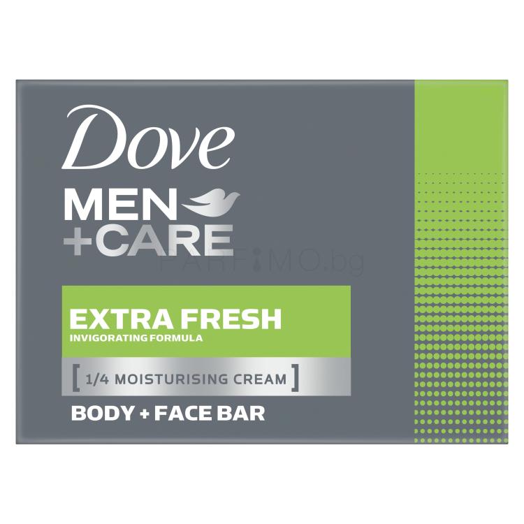 Dove Men + Care Extra Fresh Body + Face Bar Твърд сапун за мъже 90 гр