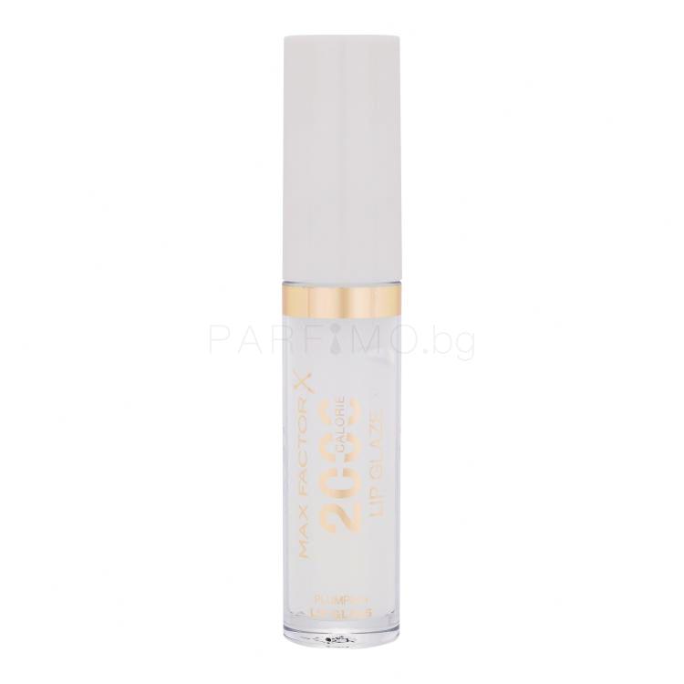 Max Factor 2000 Calorie Lip Glaze Блясък за устни за жени 4,4 ml Нюанс 000 Melting Ice