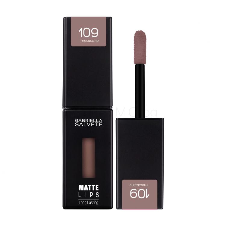 Gabriella Salvete Matte Lips Червило за жени 4,5 ml Нюанс 109 Mocaccino