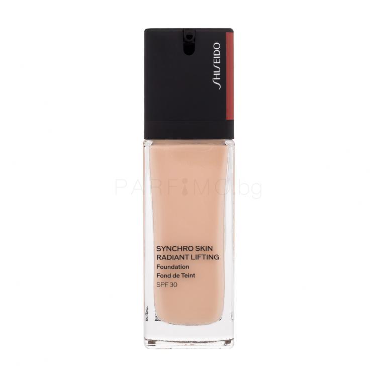 Shiseido Synchro Skin Radiant Lifting SPF30 Фон дьо тен за жени 30 ml Нюанс 160 Shell