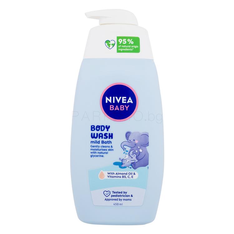 Nivea Baby Body Wash Mild Bath Душ гел за деца 450 ml