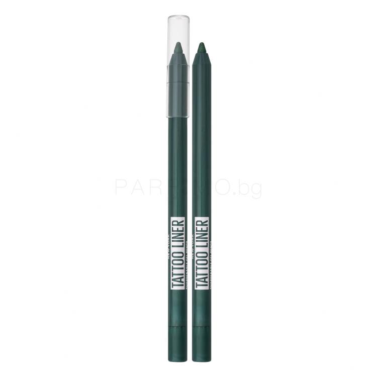 Maybelline Tattoo Liner Gel Pencil Молив за очи за жени 1,3 g Нюанс 817 Hunter Green