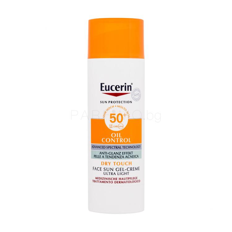 Eucerin Sun Oil Control Dry Touch Face Sun Gel-Cream SPF50+ Слънцезащитен продукт за лице 50 ml