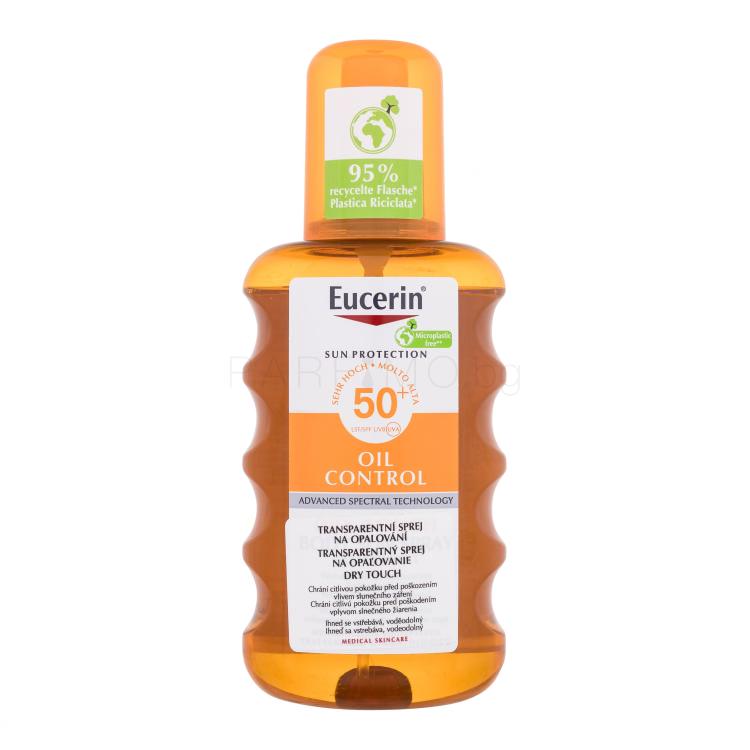 Eucerin Sun Oil Control Dry Touch Transparent Spray SPF50+ Слънцезащитна козметика за тяло 200 ml