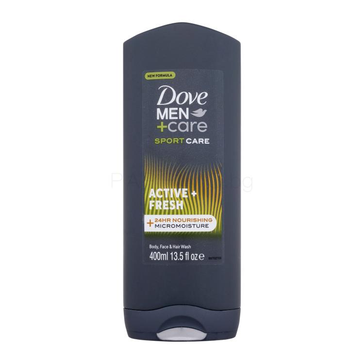 Dove Men + Care Sport Care Active + Fresh Душ гел за мъже 400 ml