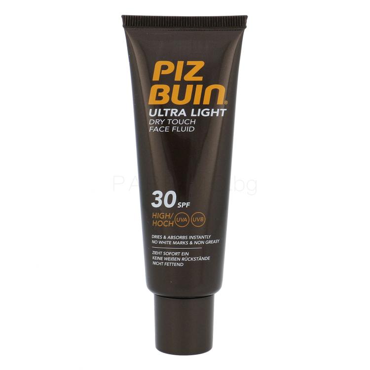 PIZ BUIN Ultra Light Dry Touch Face Fluid SPF30 Слънцезащитен продукт за лице 50 ml увредена кутия