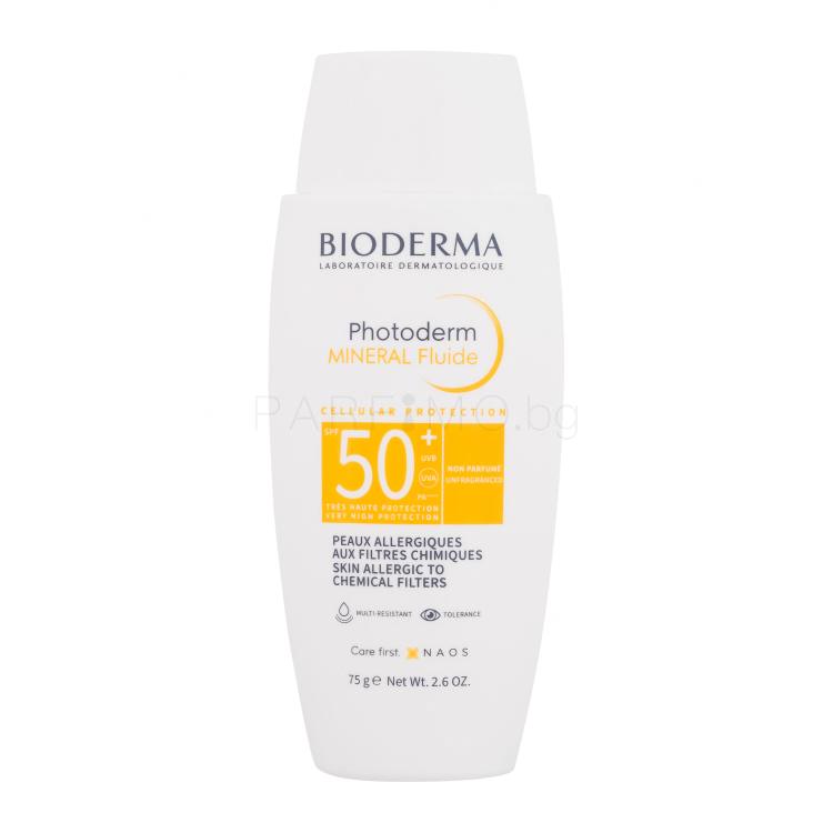 BIODERMA Photoderm Mineral Fluide SPF50+ Слънцезащитен продукт за лице 75 ml