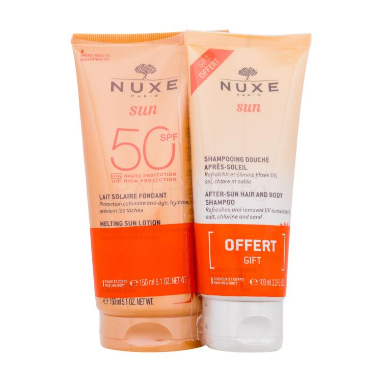 NUXE Sun Melting Sun Lotion SPF50 Слънцезащитна козметика за тяло Комплект