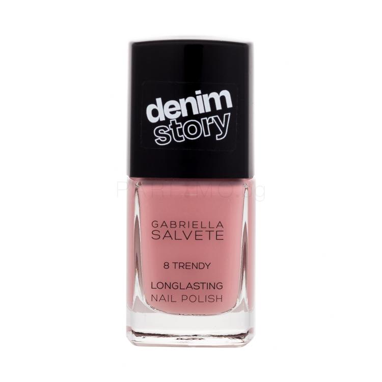 Gabriella Salvete Denim Story Longlasting Nail Polish Лак за нокти за жени 11 ml Нюанс 08 Trendy