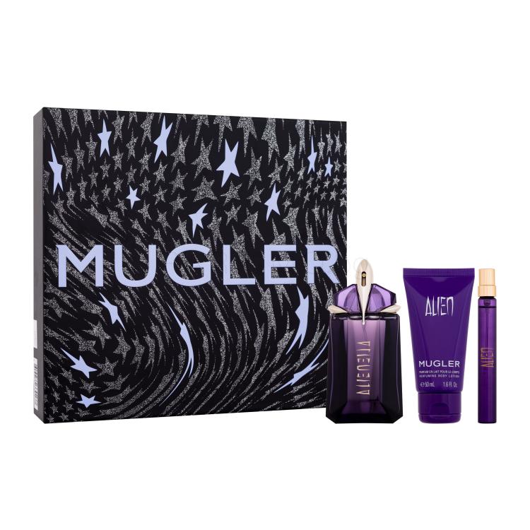 Mugler Alien Подаръчен комплект EDP 60 ml + лосион за тяло 50 ml + EDP 10 ml