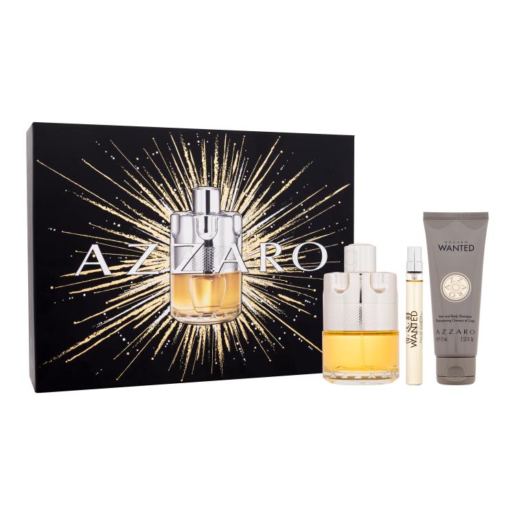 Azzaro Wanted Подаръчен комплект EDT 100 ml + EDT 10 ml + шампоан за коса и тяло 75 ml