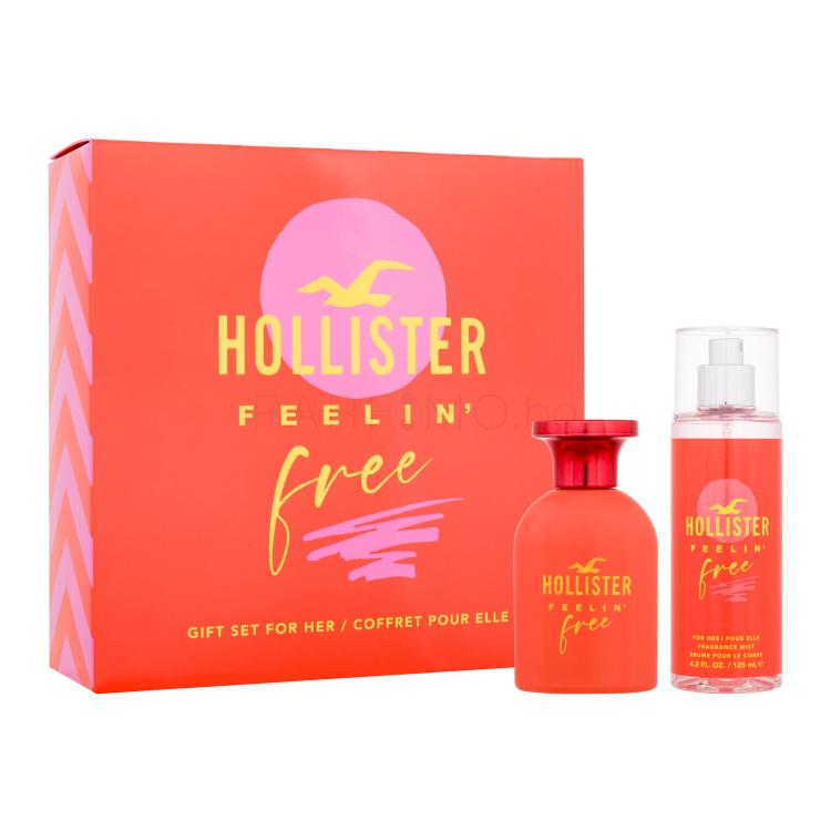 Hollister Feelin' Free Подаръчен комплект EDP 50 ml + мъгла за тяло 125 ml