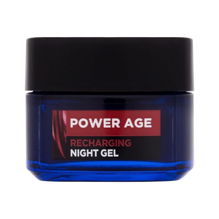 L&#039;Oréal Paris Men Expert Power Age Recharging Night Gel Гел за лице за мъже 50 ml