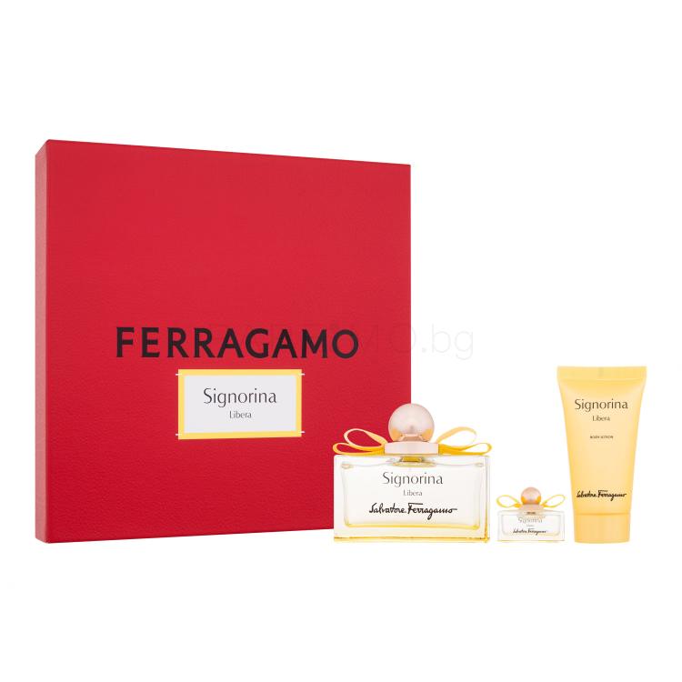 Ferragamo Signorina Libera Подаръчен комплект EDP 100 ml + лосион за тяло 50 ml + EDP 5 ml
