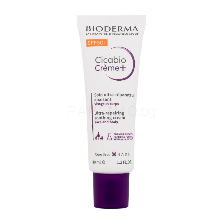 BIODERMA Cicabio Crème+ Ultra-Repairing Soothing Cream SPF50+ Крем за тяло 40 ml