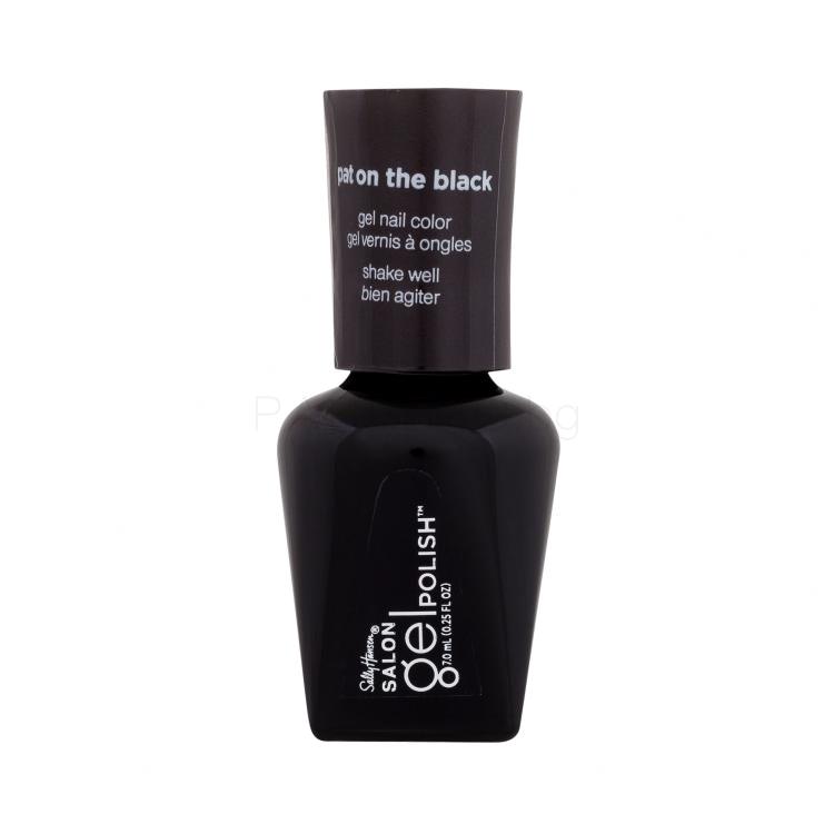 Sally Hansen Salon Gel Polish Gel Nail Color Лак за нокти за жени 7 ml Нюанс 260 Pat On The Black