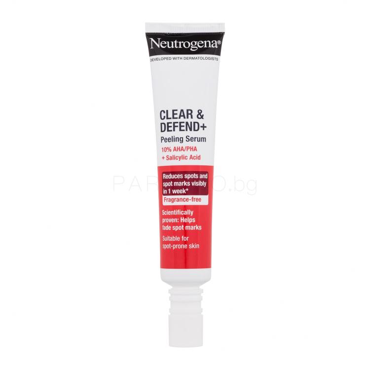 Neutrogena Clear &amp; Defend+ Peeling Serum Серум за лице 30 ml