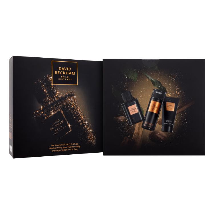 David Beckham Bold Instinct Подаръчен комплект EDP 75 ml + дезодорант 150 ml + душ гел 150 ml