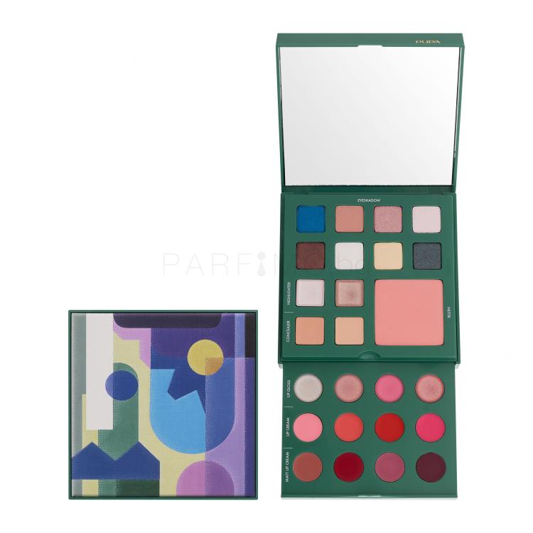 Pupa Pupart M Make-Up Palette Green Комплекти за грим за жени 18,8 g
