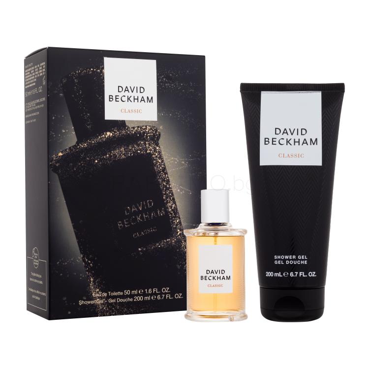 David Beckham Classic Подаръчен комплект EDT 50 ml + душ гел 200 ml увредена кутия