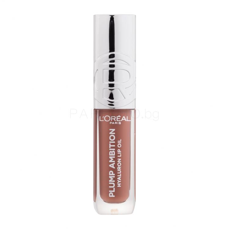 L&#039;Oréal Paris Plump Ambition Hyaluron Lip Oil Масло за устни за жени 5 ml Нюанс 641 Latte Glace