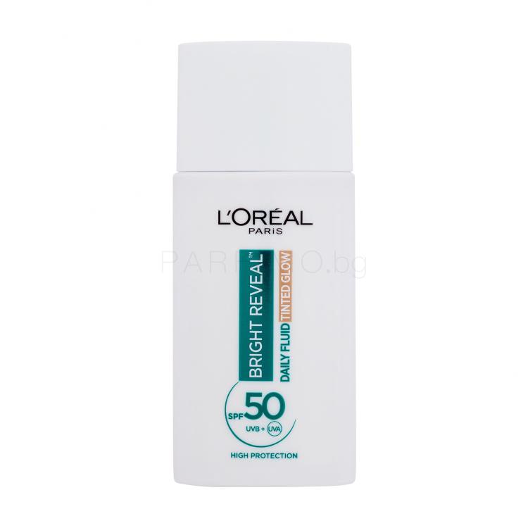 L&#039;Oréal Paris Bright Reveal Daily Fluid Tinted Glow SPF50+ Дневен крем за лице 50 ml