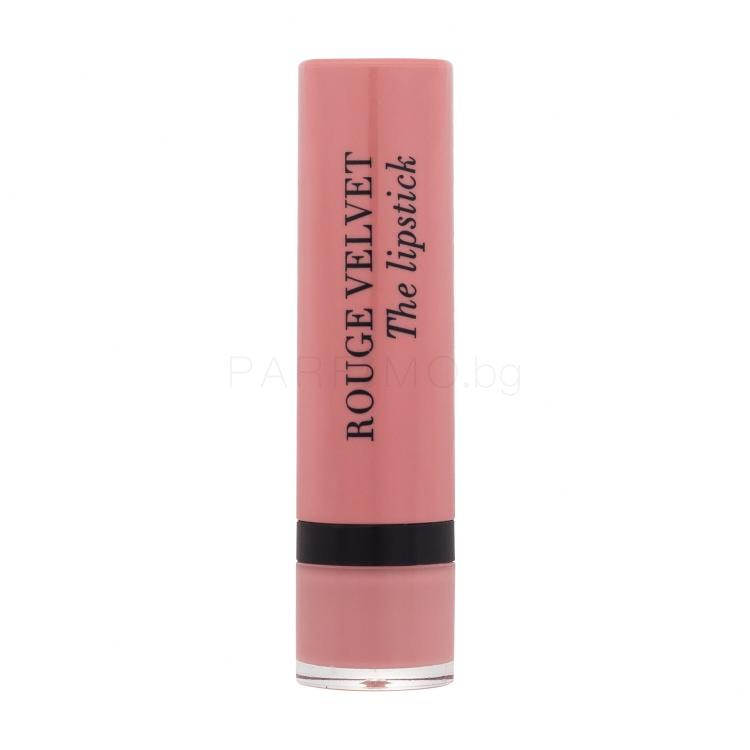 BOURJOIS Paris Rouge Velvet The Lipstick Червило за жени 2,4 g Нюанс 47 Rose Brûlé