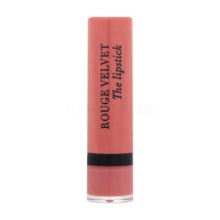 BOURJOIS Paris Rouge Velvet The Lipstick Червило за жени 2,4 g Нюанс 49 Maca’Rose