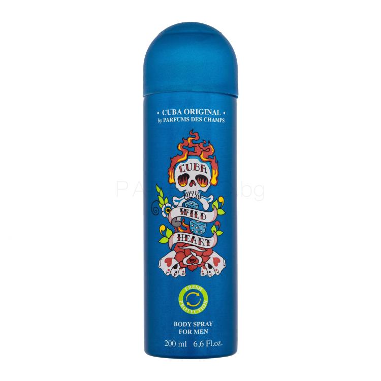 Cuba Wild Heart Дезодорант за мъже 200 ml