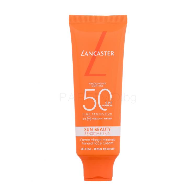 Lancaster Sun Beauty Sensitive Skin Mineral Face Cream SPF50 Слънцезащитен продукт за лице 50 ml