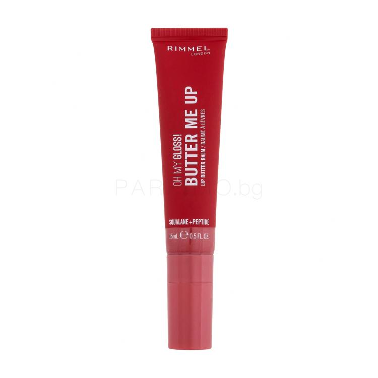 Rimmel London Oh My Gloss! Butter Me Up Балсам за устни за жени 15 ml Нюанс 004 Red Velvet