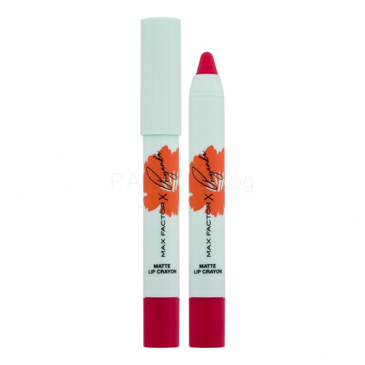 Max Factor Priyanka Matte Lip Crayon Червило за жени 1,8 g Нюанс 003 Hibiscus Flower