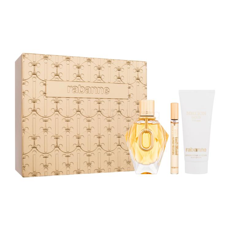 Paco Rabanne Million Gold Подаръчен комплект EDP 90 ml + лосион за тяло 100 ml + EDP 10 ml