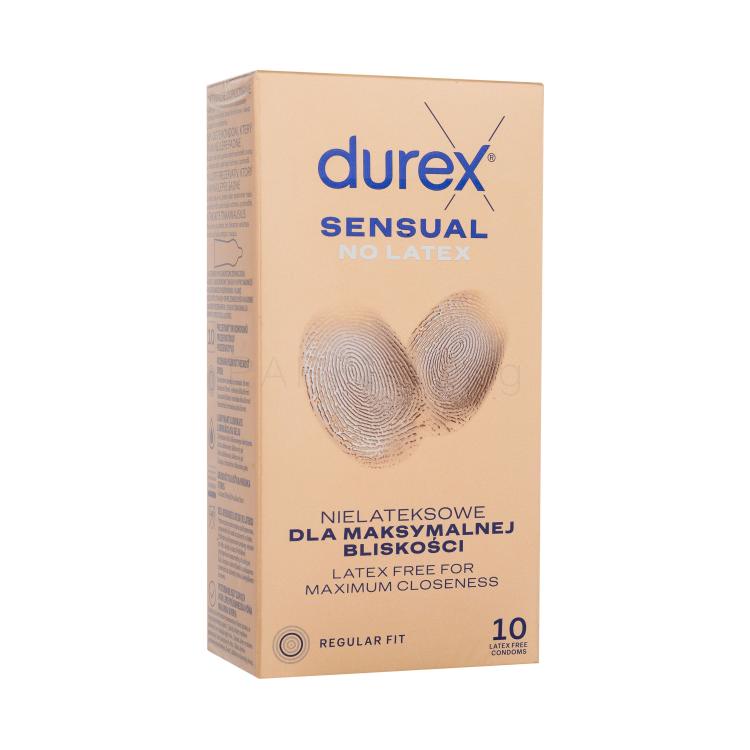 Durex Sensual No Latex Презерватив за мъже Комплект увредена кутия
