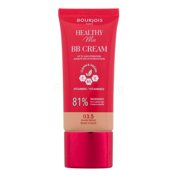 BOURJOIS Paris Healthy Mix Clean &amp; Vegan BB Cream BB крем за жени 30 ml Нюанс 03.5 Warm Beige