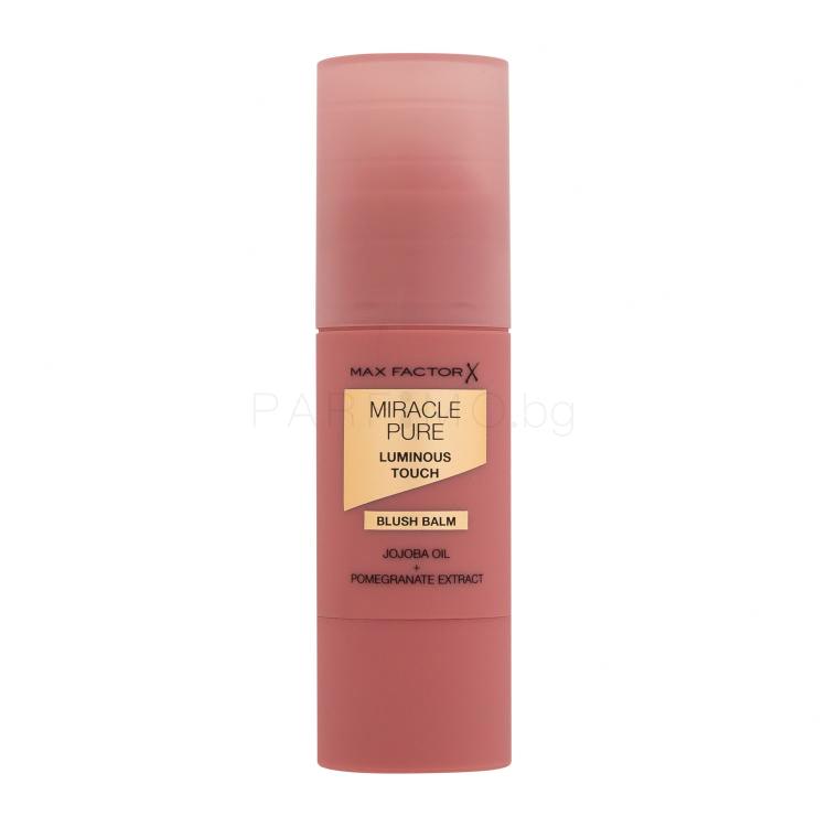 Max Factor Miracle Pure Luminous Touch Blush Balm Руж за жени 6 g Нюанс 30 Blushing Petal