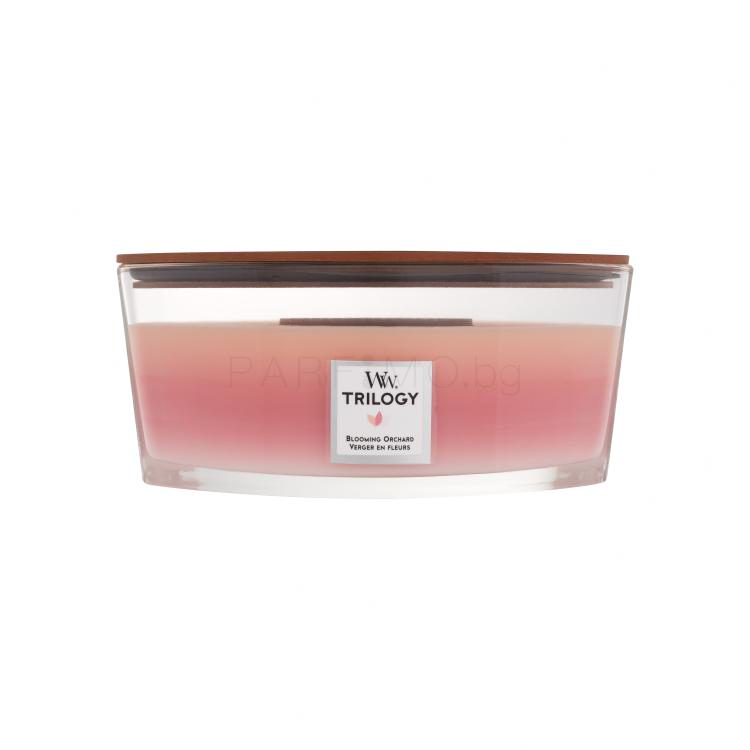 WoodWick Trilogy Blooming Orchard Ароматна свещ 453,6 g