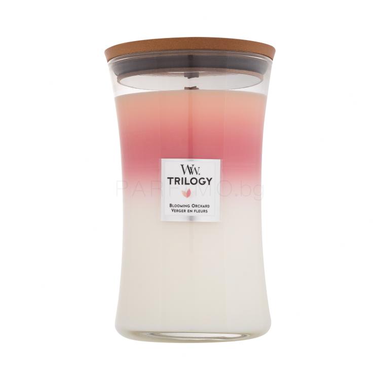 WoodWick Trilogy Blooming Orchard Ароматна свещ 610 g