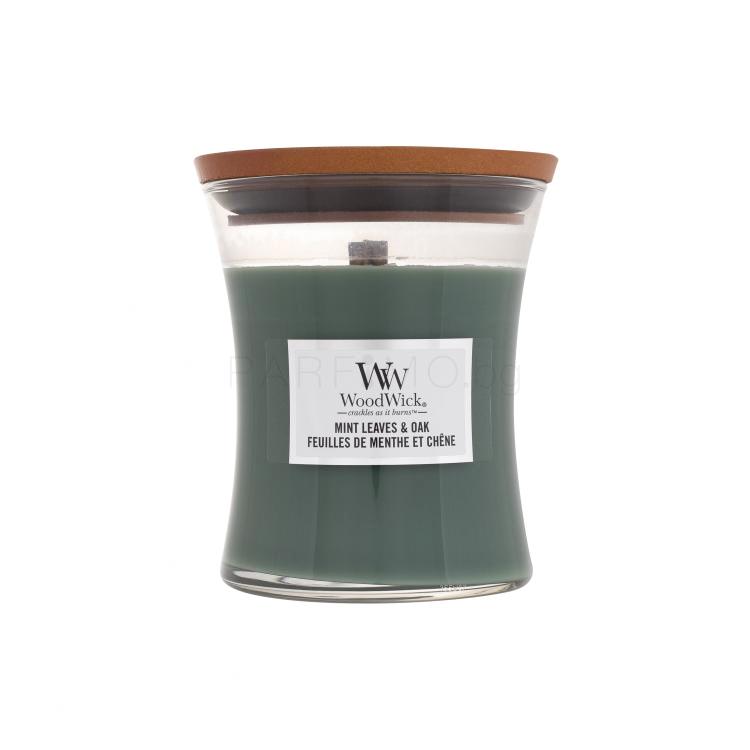 WoodWick Mint Leaves &amp; Oak Ароматна свещ 275 g